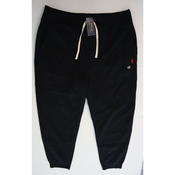 Polo Ralph Lauren Men’s Sz 2XL Black Classic Fleece Drawstring Jogger Pants $138 - Picture 1 of 9